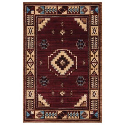 Southwest Borders Dark Rug