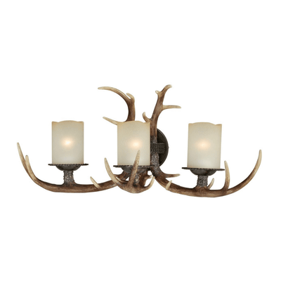 Teton 3 Light Antler Vanity Fixture