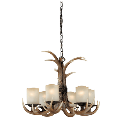 Teton 6 Light Antler Chandelier