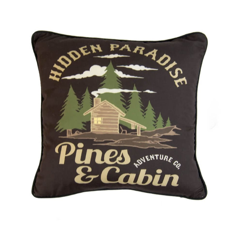 Timber Cabin Hidden Paradise Pillow