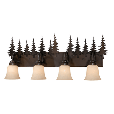 Towering Pine 4 Light Vanity Fixture