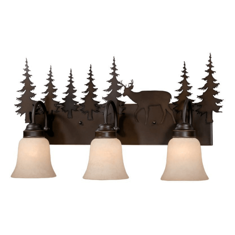 Tranquil Deer 3 Light Vanity Fixture