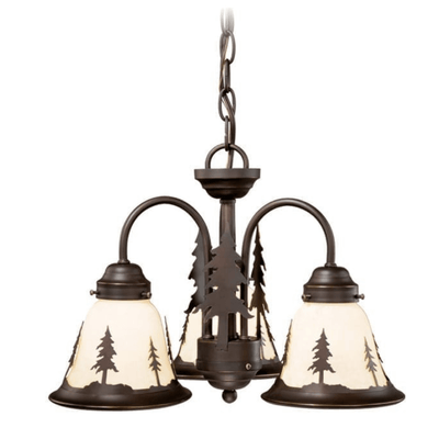 Tree Lodge 3 Light LED Chandelier