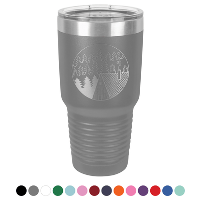 Cabin Scene 30 oz Tumbler - Powder Coated