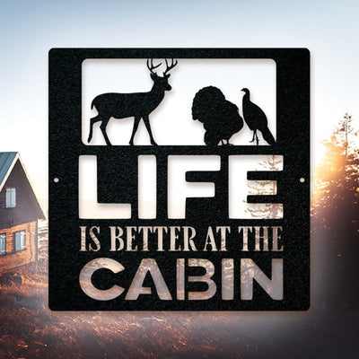 Turkey Cabin Welcome Sign