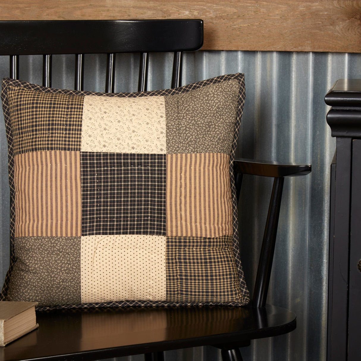Vintage Labyrinth Quilted Pillow