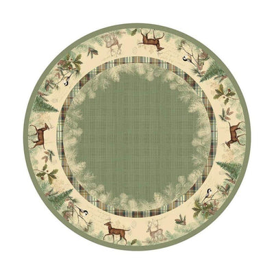 Whitetail Woods Round Tablecloth