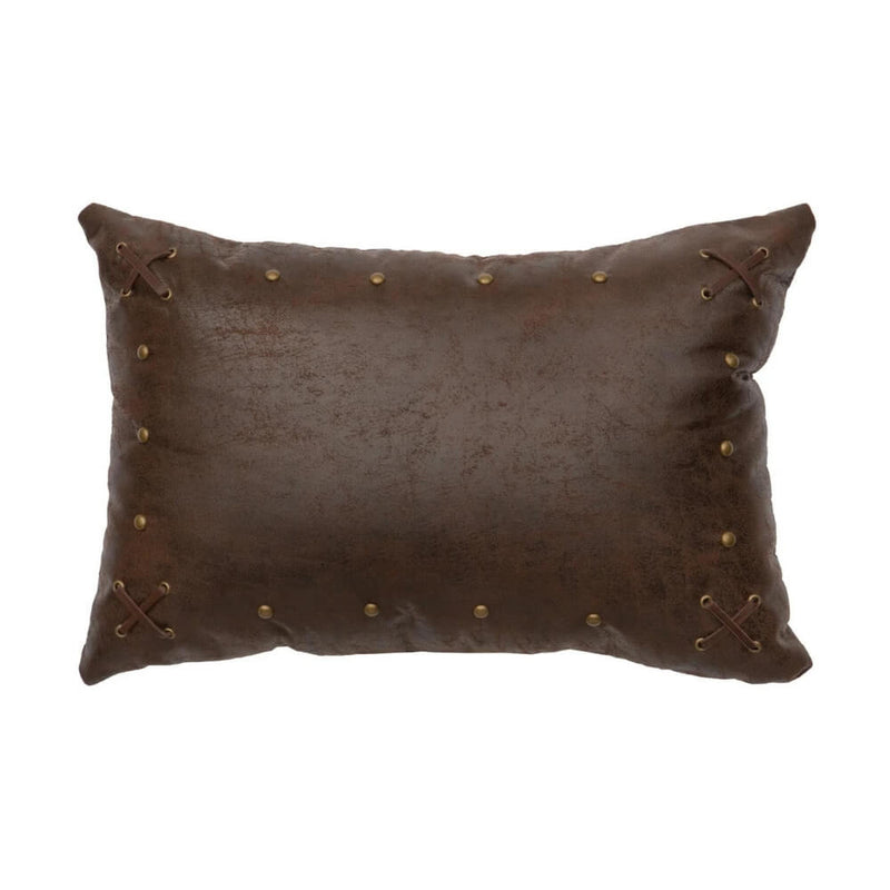 Wild Mustang Faux Leather Pillow