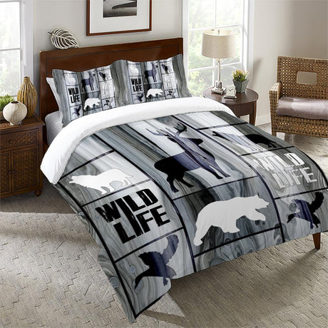 Wildlife Contrast Bedding Set