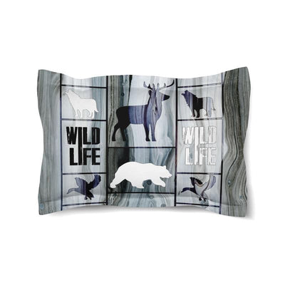 Wildlife Contrast King Sham