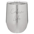 Cabin Life Two 12 oz Wine Tumbler - Stainless