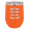 Coffee Wine 12 oz Wine Tumbler - Powder Coated