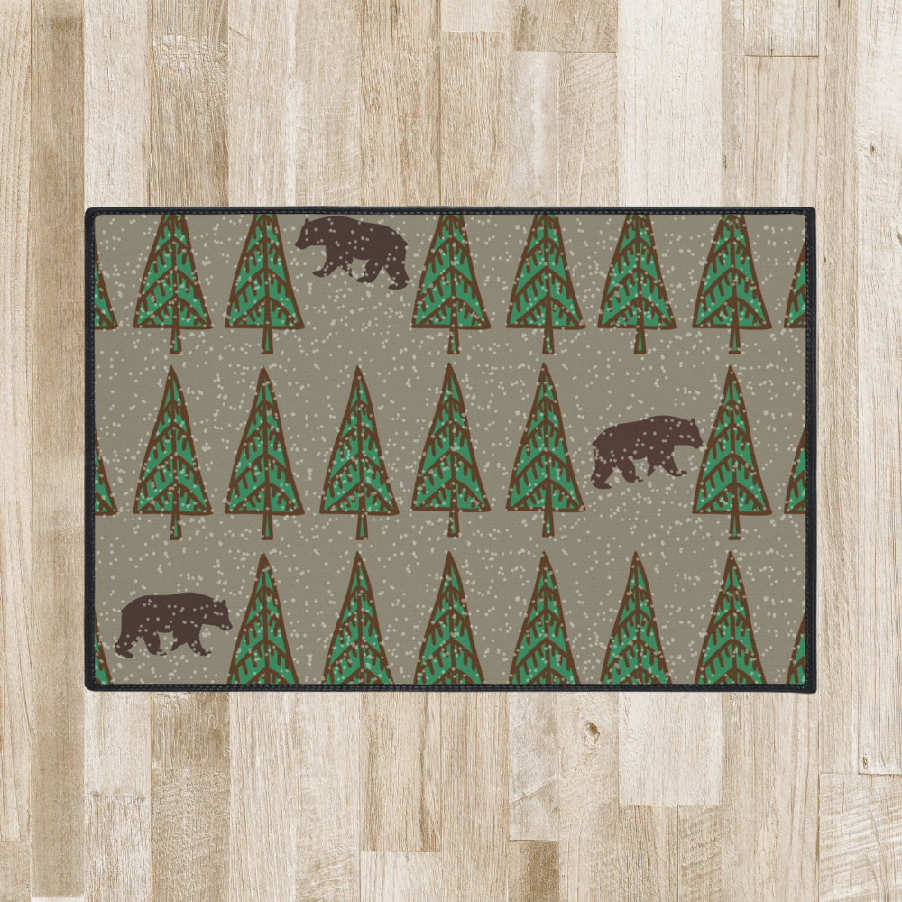 Winter Stroll Non-Slip Rug | Cabin Place – The Cabin Place