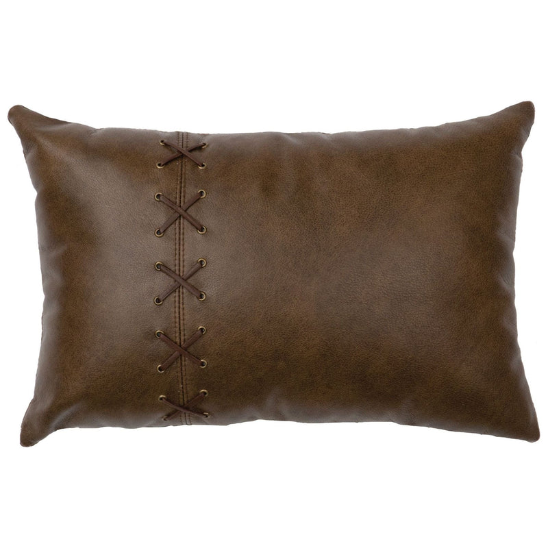 Wooded Reserve Small Leather Pillow
