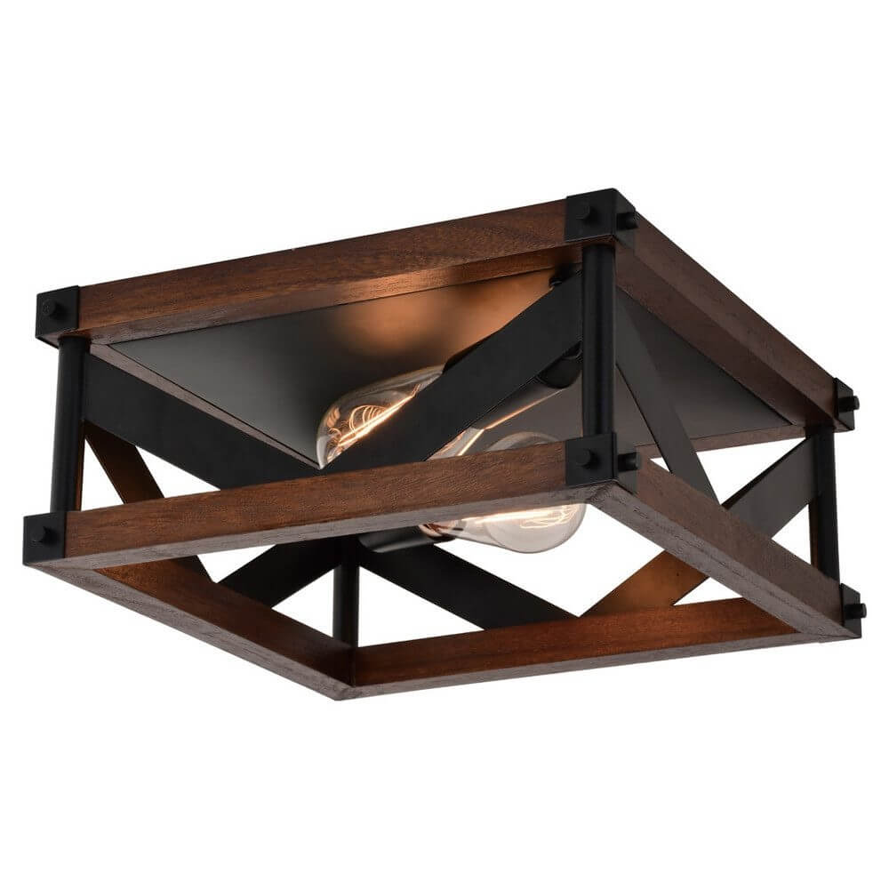 Wyatt 13-Inch 2 Light Flush Lamp