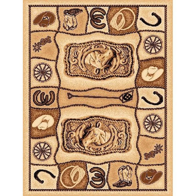 All About Cowboys Area Rug
