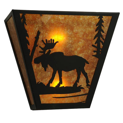 Amber Moose Wall Sconce