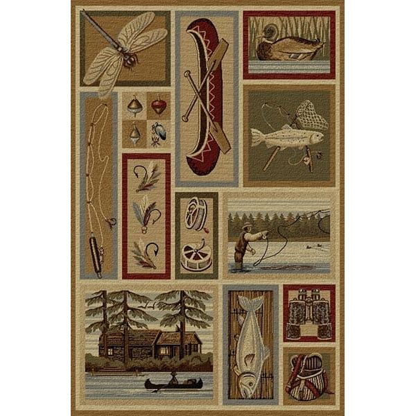 Dream Step Area Rug Anglers Dream Area Rug | Cabin Place – The Cabin Place