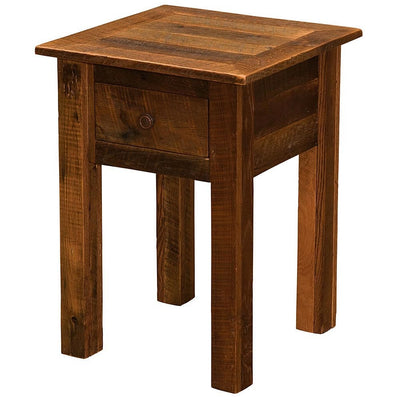 Barnwood 1 Drawer End Table