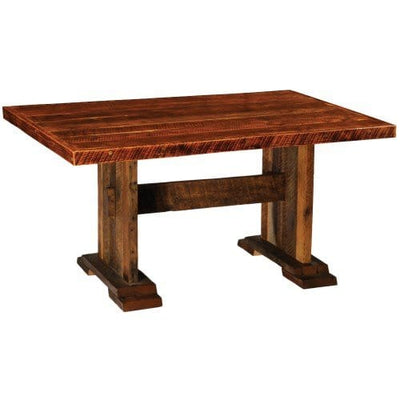 Barnwood Artisian Top Harvest Dining Table