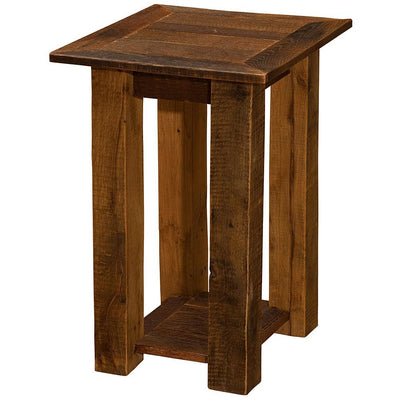 Barnwood End Table