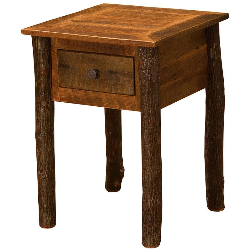 Barnwood - Hickory 1 Drawer End Table