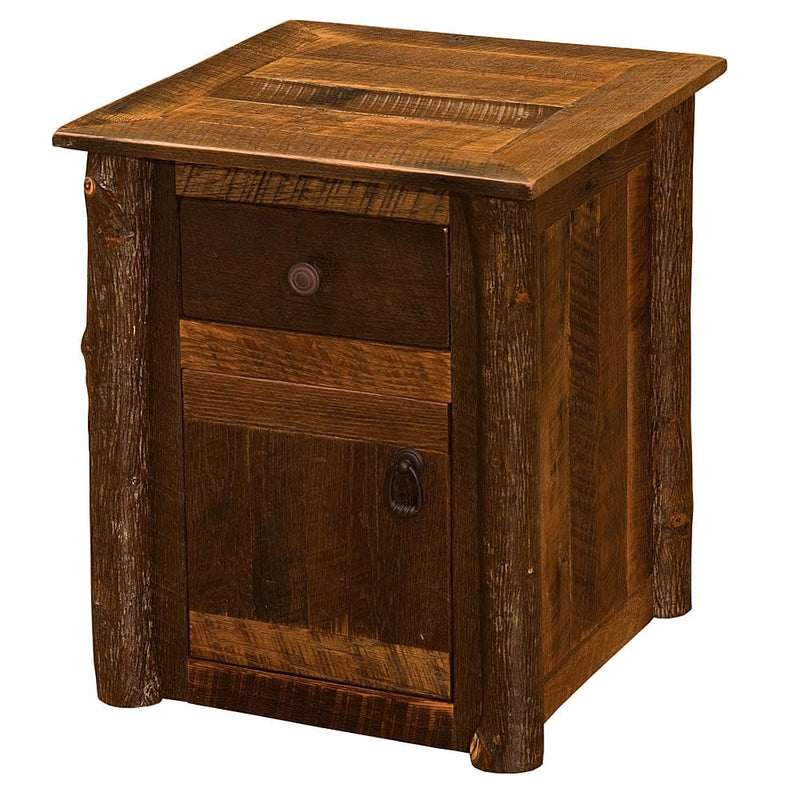 Barnwood - Hickory Enclosed End Table