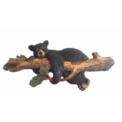 Hand Carved Hanging Bear Wall Art