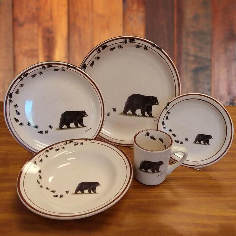 Wildlife Series - Bear Tracks 20 PC Dinnerware Set
