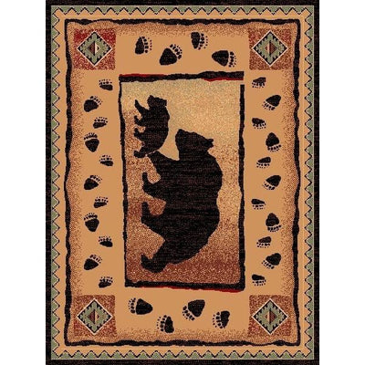 Bears Are Here Rustic Area Rug