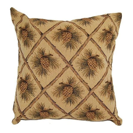 Beige Pinecone Pillow