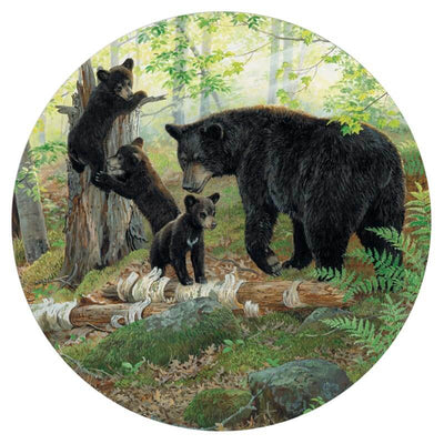 Black Bear Cubs Lazy Susan