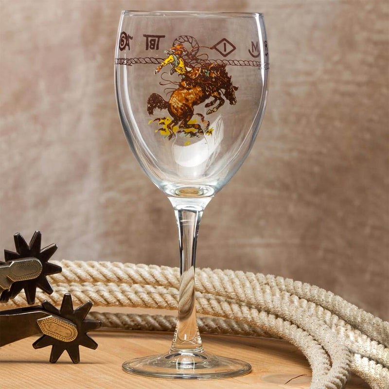 Bronco Buster Wine Goblet