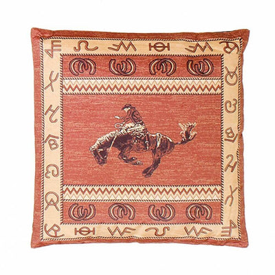 Bucking Bronco Rider Pillow