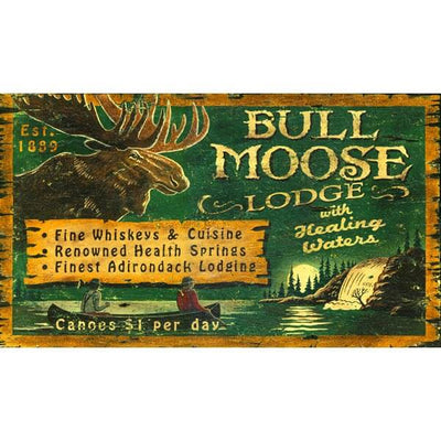 Bull Moose Lodge Customizable Vintage Sign