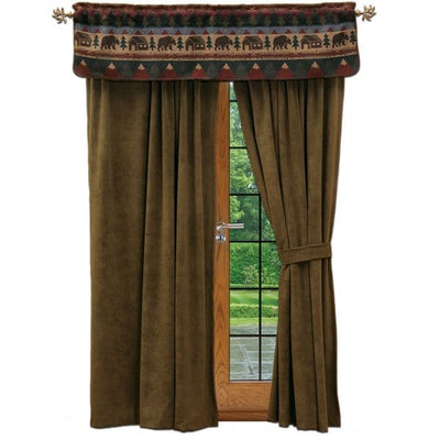 Cabin Bear Window Treatments