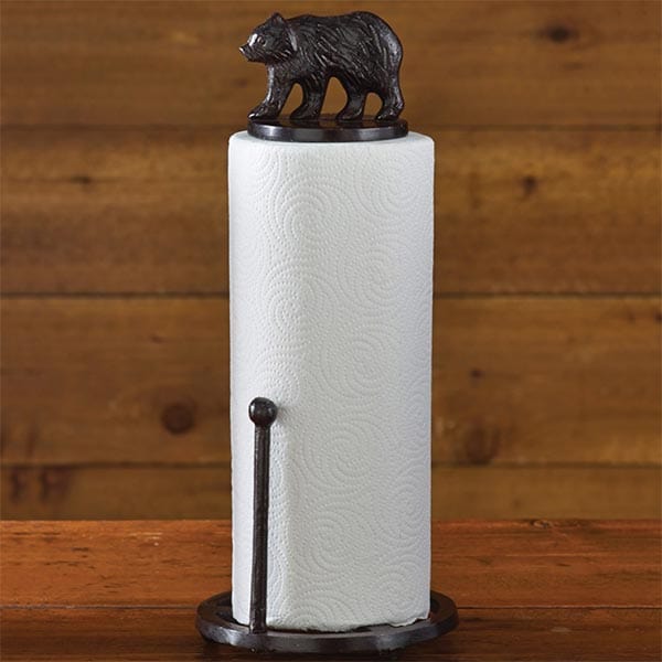Cabin Bear Paper Towel Holder