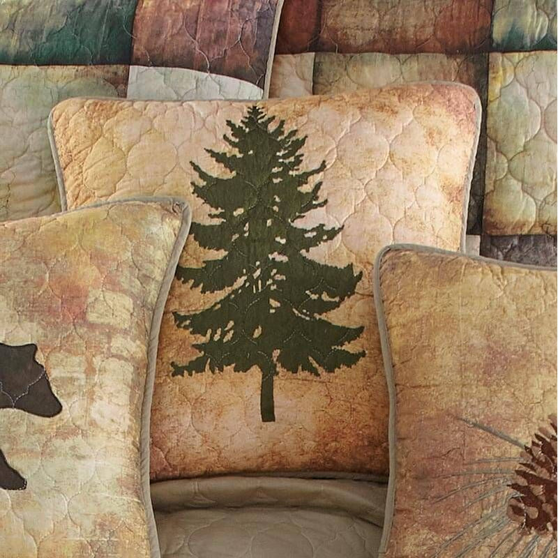 Cabin Country Pine Tree Pillow