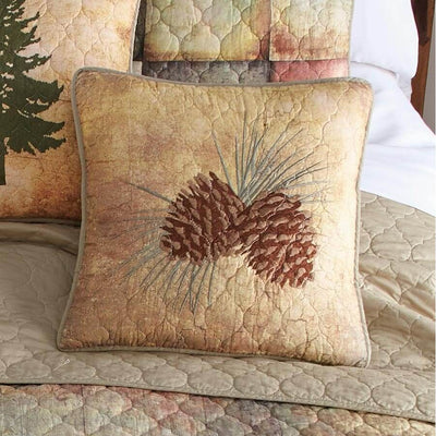 Cabin Country Pinecone Pillow