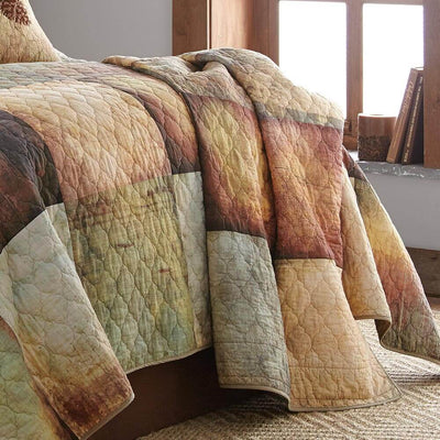 Cabin Country Quilted Throw