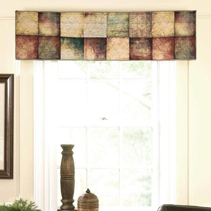 Cabin Country Quilted Valance