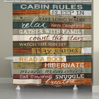 Cabin Inspiration Shower Curtain