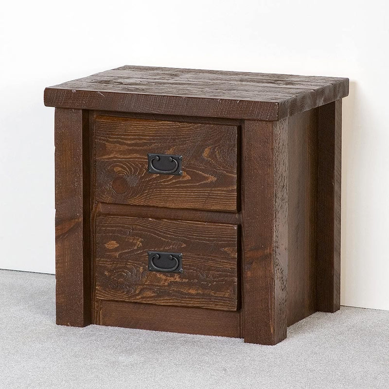 Caldwell Brook Barnwood 2 Drawer Night Stand