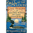 Call Of The Loon Customizable Vintage Sign