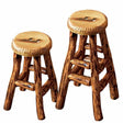 Carved Wood Loon Barstool
