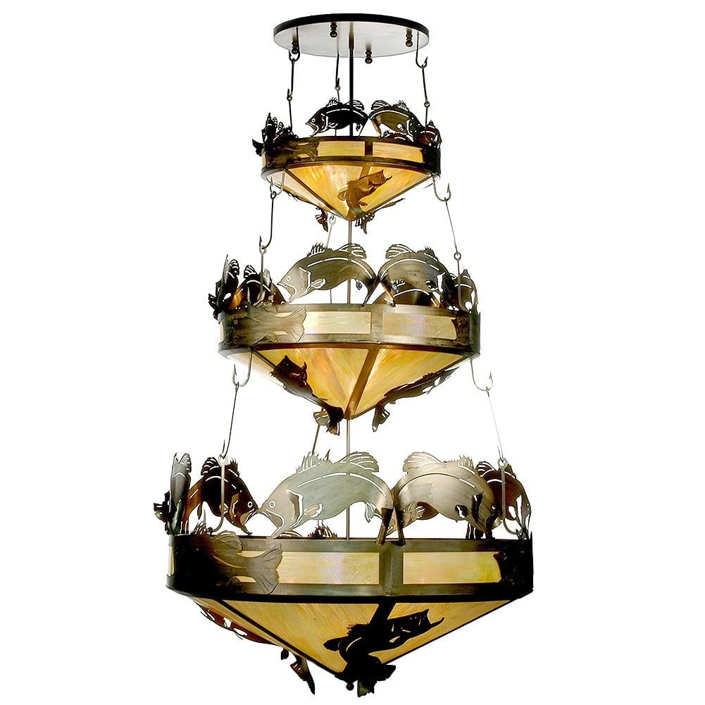 Catch Of The Day Bass Chandelier