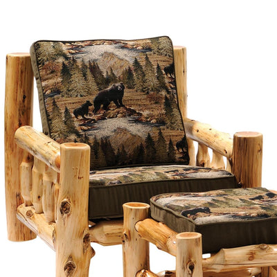 Cedar Log Frame Lounge Chair or Ottoman