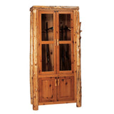 Cedar Log Gun Cabinet