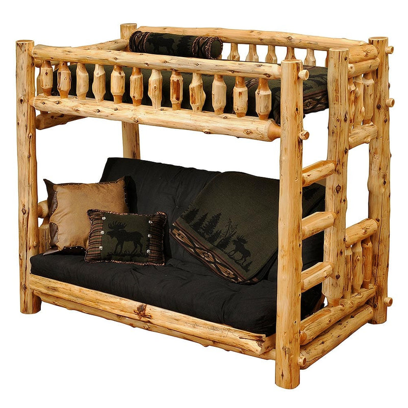 Cedar Log Single/Futon Log Bunk