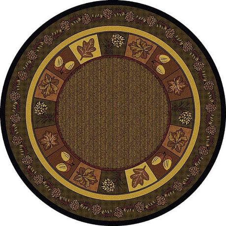 Cody Pinecone 8' Round Area Rug